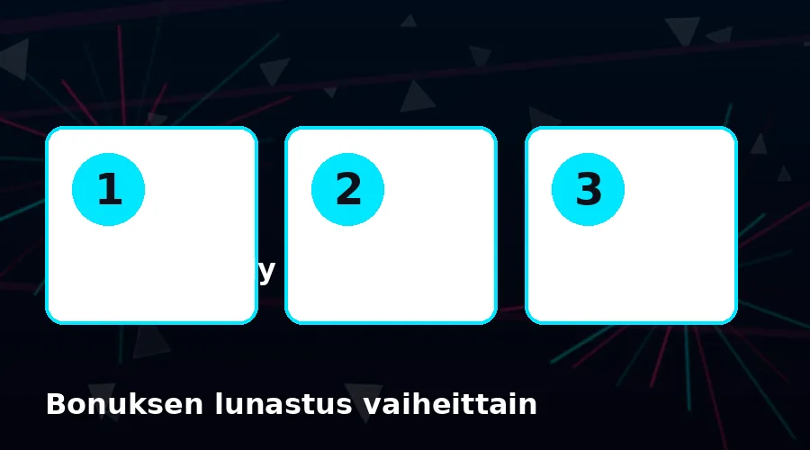 Smasha bonuksen lunastus kolmessa vaiheessa: rekisteröidy, talleta, lunasta